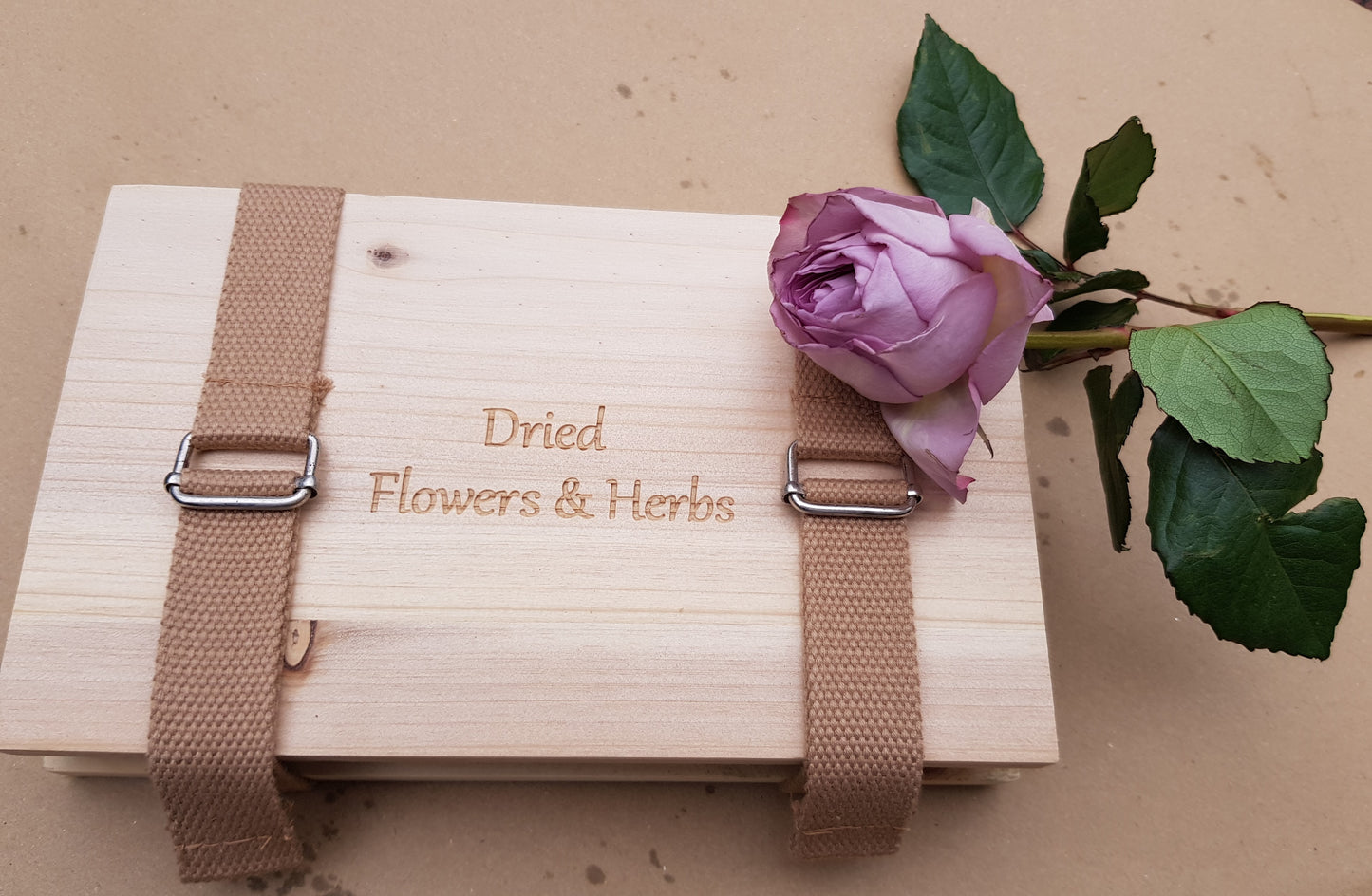 Flower and Herb Press (wooden)  with straps & buckles