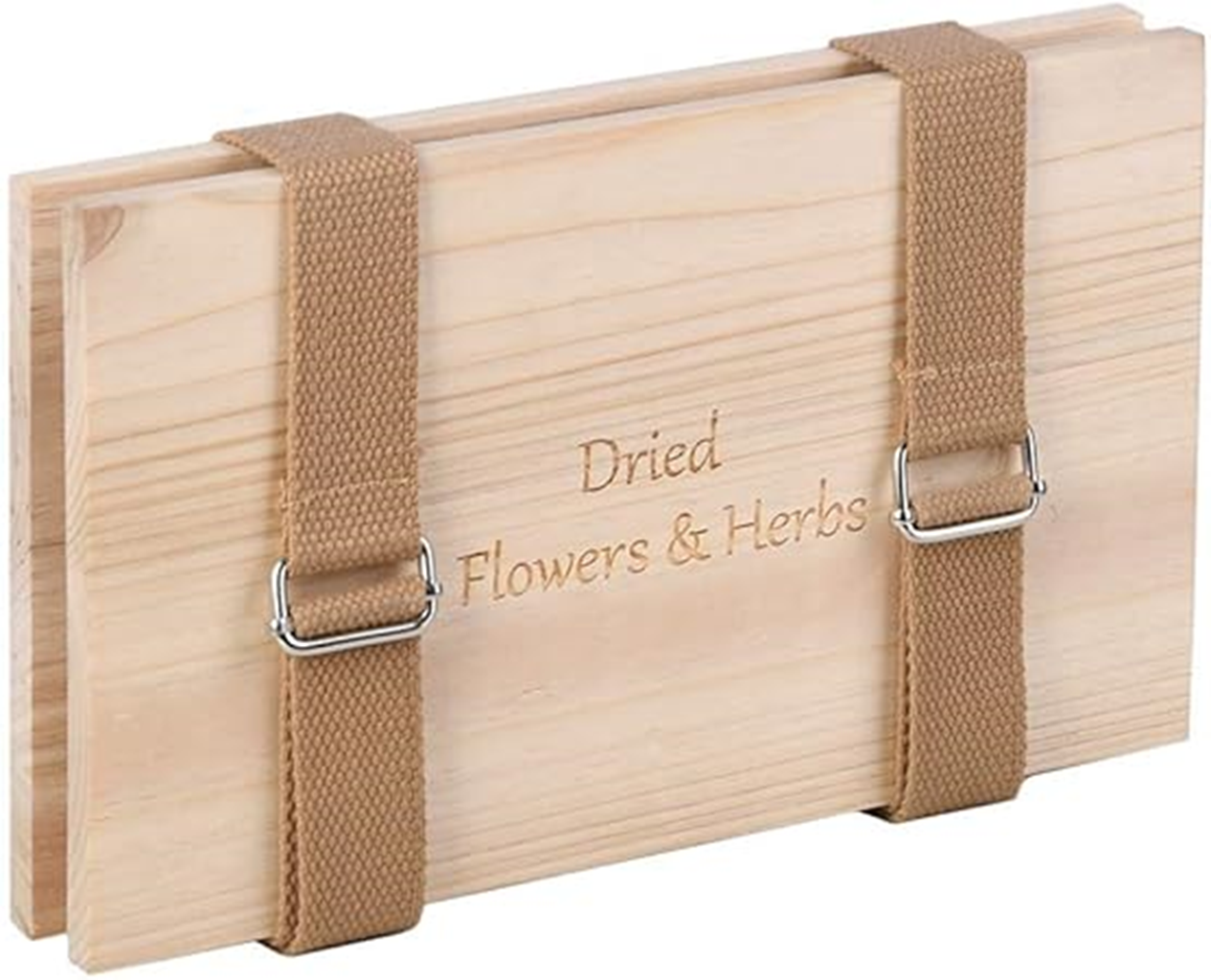 Flower Press Wooden Gift Set with flower Seedling Tubes