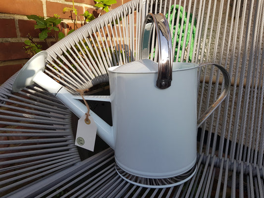 White Watering Can with handle