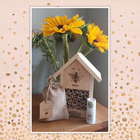 Beehouse and Sunflower Gift Set - Thank you gift