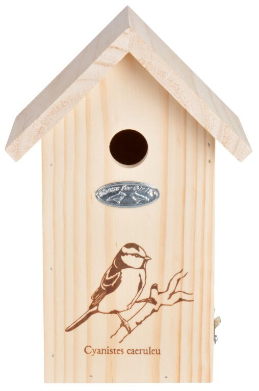 Bird House - Wooden  ~ (blue tits, crested tit, marsh tits)