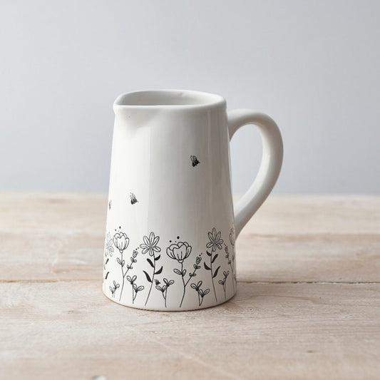 Bee and Wildflower Jug